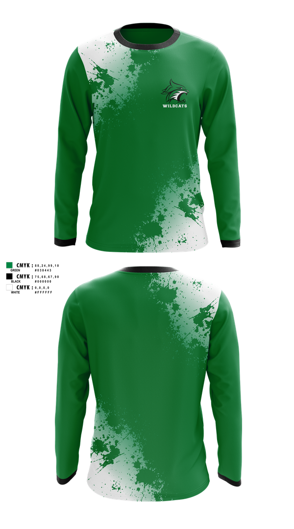 Long Sleeve Performance Shirt, Wildcats, , Teamtime, Team time, sublimation, custom sports apparel, team uniforms, spirit wear, spiritwear, sports uniforms, custom shirts, team store, custom team store, fundraiser sports, apparel fundraiser