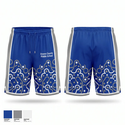 Graves County Middle School Athletic Shorts With Pockets - 1