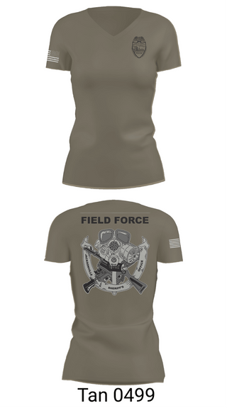 Womens Short Sleeve Vneck Shirt, JSO mobile field force, Police, Teamtime, Team time, sublimation, custom sports apparel, team uniforms, spirit wear, spiritwear, sports uniforms, custom shirts, team store, custom team store, fundraiser sports, apparel fundraiser