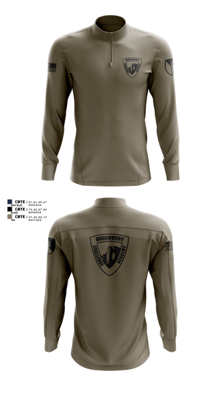 Quarter Zip Jacket, Discovery ChalleNGe Academy, , Teamtime, Team time, sublimation, custom sports apparel, team uniforms, spirit wear, spiritwear, sports uniforms, custom shirts, team store, custom team store, fundraiser sports, apparel fundraiser