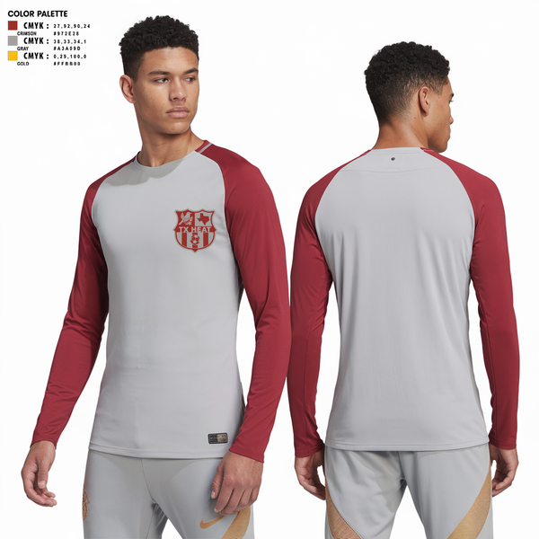 Long Sleeve Performance Shirt, TX HEAT, Men's Soccer, Teamtime, Team time, sublimation, custom sports apparel, team uniforms, spirit wear, spiritwear, sports uniforms, custom shirts, team store, custom team store, fundraiser sports, apparel fundraiser