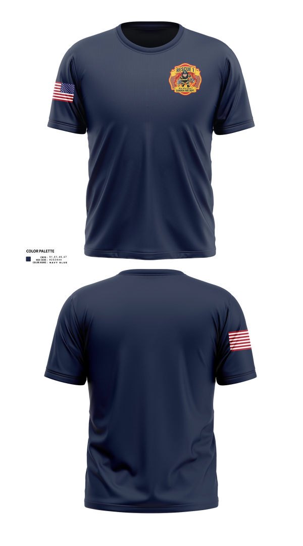 Old School Cotton Feel Shirt, Camden city fire department, rescue 1, Fire Department, Teamtime, Team time, sublimation, custom sports apparel, team uniforms, spirit wear, spiritwear, sports uniforms, custom shirts, team store, custom team store, fundraiser sports, apparel fundraiser