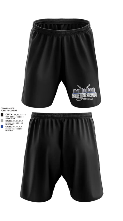 Stix One Seven 84619866 Athletic Shorts With Pockets - 1