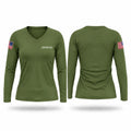 Meriwether county sheriff’s office K-9 unit Women's Long Sleeve V-neck Shirt - 1