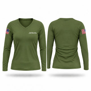 Womens Long Sleeve Vneck Shirt, Meriwether county sheriff’s office K-9 unit, Police, Teamtime, Team time, sublimation, custom sports apparel, team uniforms, spirit wear, spiritwear, sports uniforms, custom shirts, team store, custom team store, fundraiser sports, apparel fundraiser