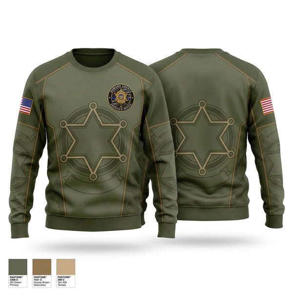 Crew Neck Sweatshirt, Howard County Sheriffs Office, Police, Teamtime, Team time, sublimation, custom sports apparel, team uniforms, spirit wear, spiritwear, sports uniforms, custom shirts, team store, custom team store, fundraiser sports, apparel fundraiser