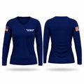 WESTFORD FIRE AND RESCUE Women's Long Sleeve V-neck Shirt - 1