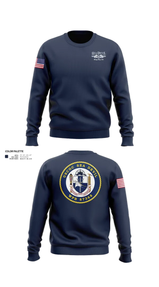 Crew Neck Sweatshirt, USCGC SEADEVIL, , Teamtime, Team time, sublimation, custom sports apparel, team uniforms, spirit wear, spiritwear, sports uniforms, custom shirts, team store, custom team store, fundraiser sports, apparel fundraiser