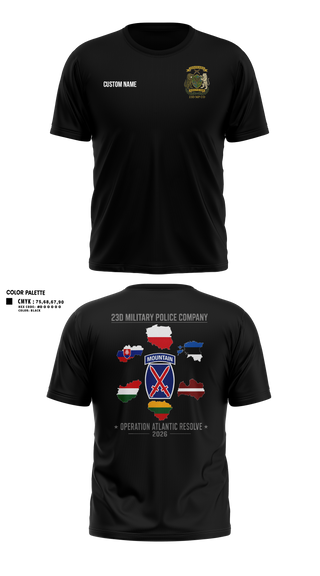 Short Sleeve Performance Shirt, 23D Military Police Company Deployment 2026, Army, Teamtime, Team time, sublimation, custom sports apparel, team uniforms, spirit wear, spiritwear, sports uniforms, custom shirts, team store, custom team store, fundraiser sports, apparel fundraiser