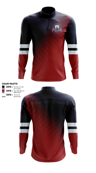 Quarter Zip Jacket, Polar Select, Ice Hockey, Teamtime, Team time, sublimation, custom sports apparel, team uniforms, spirit wear, spiritwear, sports uniforms, custom shirts, team store, custom team store, fundraiser sports, apparel fundraiser