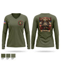 Hart County Fire Department- Station 4 Women's Long Sleeve V-neck Shirt - 1