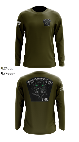 Long Sleeve Performance Shirt, Eunice Police TRU, Police, Teamtime, Team time, sublimation, custom sports apparel, team uniforms, spirit wear, spiritwear, sports uniforms, custom shirts, team store, custom team store, fundraiser sports, apparel fundraiser