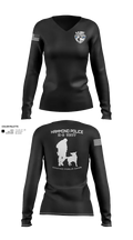 Hammond Police K9 41895073 Women's Long Sleeve V-neck Shirt - 21