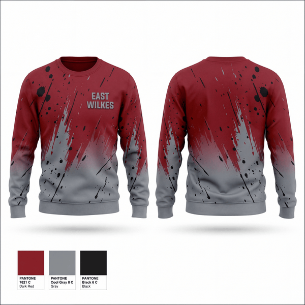 Crew Neck Sweatshirt, East wilkes, , Teamtime, Team time, sublimation, custom sports apparel, team uniforms, spirit wear, spiritwear, sports uniforms, custom shirts, team store, custom team store, fundraiser sports, apparel fundraiser