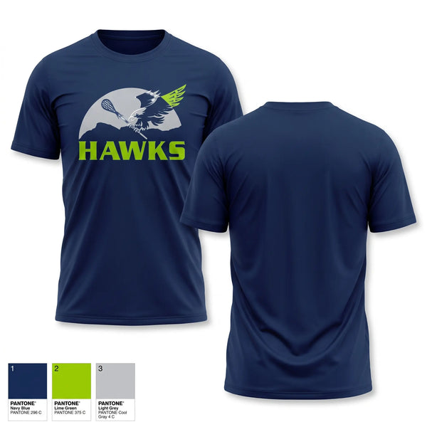 Short Sleeve Performance Shirt, Chilliwack Hawks, Men's Lacrosse, Teamtime, Team time, sublimation, custom sports apparel, team uniforms, spirit wear, spiritwear, sports uniforms, custom shirts, team store, custom team store, fundraiser sports, apparel fundraiser