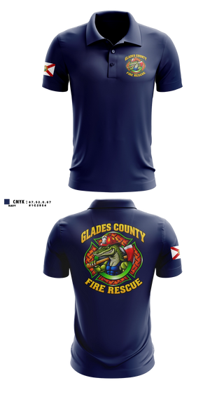 Short Sleeve Performance Polo, Glades County Fire Rescue, Fire Department, Teamtime, Team time, sublimation, custom sports apparel, team uniforms, spirit wear, spiritwear, sports uniforms, custom shirts, team store, custom team store, fundraiser sports, apparel fundraiser