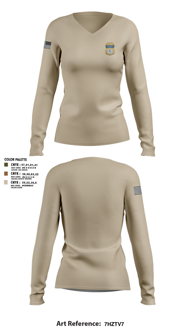 Womens Long Sleeve Vneck Shirt, HSI, , Teamtime, Team time, sublimation, custom sports apparel, team uniforms, spirit wear, spiritwear, sports uniforms, custom shirts, team store, custom team store, fundraiser sports, apparel fundraiser