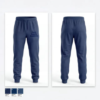Sweatpants, Faith Family Academy, Navy, Teamtime, Team time, sublimation, custom sports apparel, team uniforms, spirit wear, spiritwear, sports uniforms, custom shirts, team store, custom team store, fundraiser sports, apparel fundraiser