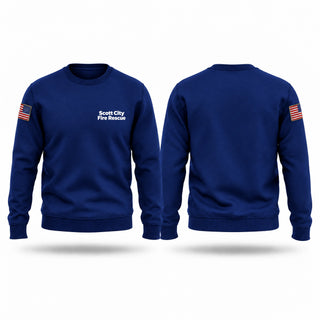 Crew Neck Sweatshirt, Scott City Fire Rescue, Fire Department, Teamtime, Team time, sublimation, custom sports apparel, team uniforms, spirit wear, spiritwear, sports uniforms, custom shirts, team store, custom team store, fundraiser sports, apparel fundraiser