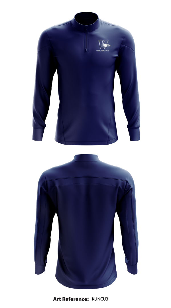 Quarter Zip Jacket, Vista Junior Eagles, , Teamtime, Team time, sublimation, custom sports apparel, team uniforms, spirit wear, spiritwear, sports uniforms, custom shirts, team store, custom team store, fundraiser sports, apparel fundraiser