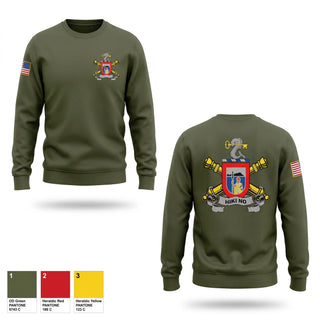 Crew Neck Sweatshirt, 1/487th FA BN, Army, Teamtime, Team time, sublimation, custom sports apparel, team uniforms, spirit wear, spiritwear, sports uniforms, custom shirts, team store, custom team store, fundraiser sports, apparel fundraiser