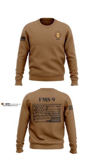 Crew Neck Sweatshirt, FMS #9, Army, Teamtime, Team time, sublimation, custom sports apparel, team uniforms, spirit wear, spiritwear, sports uniforms, custom shirts, team store, custom team store, fundraiser sports, apparel fundraiser