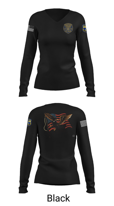 Philadelphia Police 64135919 Women's Long Sleeve V-neck Shirt - 35