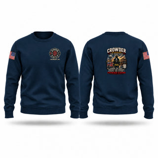Crew Neck Sweatshirt, Crowder Fire Department, Fire Department, Teamtime, Team time, sublimation, custom sports apparel, team uniforms, spirit wear, spiritwear, sports uniforms, custom shirts, team store, custom team store, fundraiser sports, apparel fundraiser