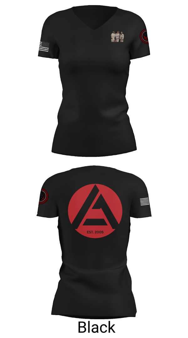 Womens Short Sleeve Vneck Shirt, Gracie JiuJitsu Athens, , Teamtime, Team time, sublimation, custom sports apparel, team uniforms, spirit wear, spiritwear, sports uniforms, custom shirts, team store, custom team store, fundraiser sports, apparel fundraiser