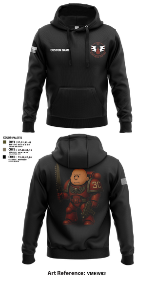 Hoodie, CCo, 1-508PIR (OG), Army, Teamtime, Team time, sublimation, custom sports apparel, team uniforms, spirit wear, spiritwear, sports uniforms, custom shirts, team store, custom team store, fundraiser sports, apparel fundraiser