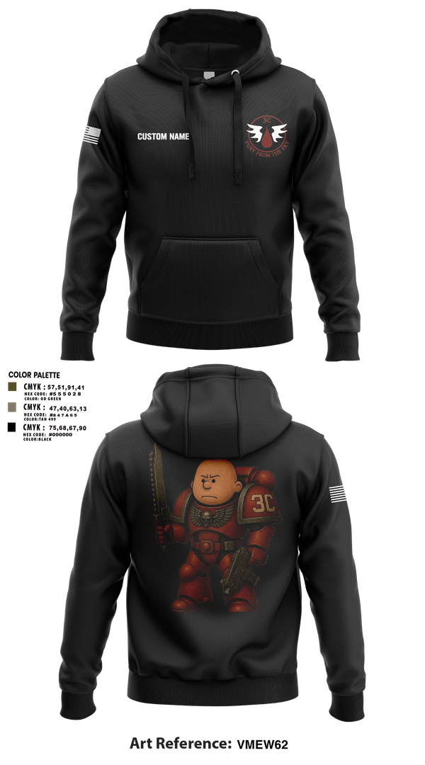 Hoodie, CCo, 1-508PIR (OG), Army, Teamtime, Team time, sublimation, custom sports apparel, team uniforms, spirit wear, spiritwear, sports uniforms, custom shirts, team store, custom team store, fundraiser sports, apparel fundraiser