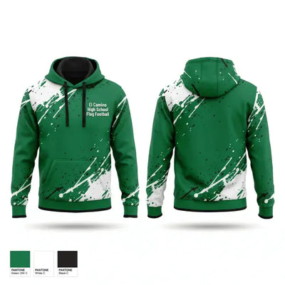 El Camimo High School Flag Football 75308351 Hoodie - 1