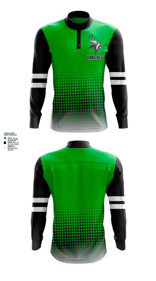 Quarter Zip Jacket, Vandals, , Teamtime, Team time, sublimation, custom sports apparel, team uniforms, spirit wear, spiritwear, sports uniforms, custom shirts, team store, custom team store, fundraiser sports, apparel fundraiser