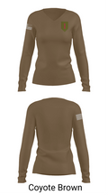 1st Infantry Division 14744110 Women's Long Sleeve V-neck Shirt - 17