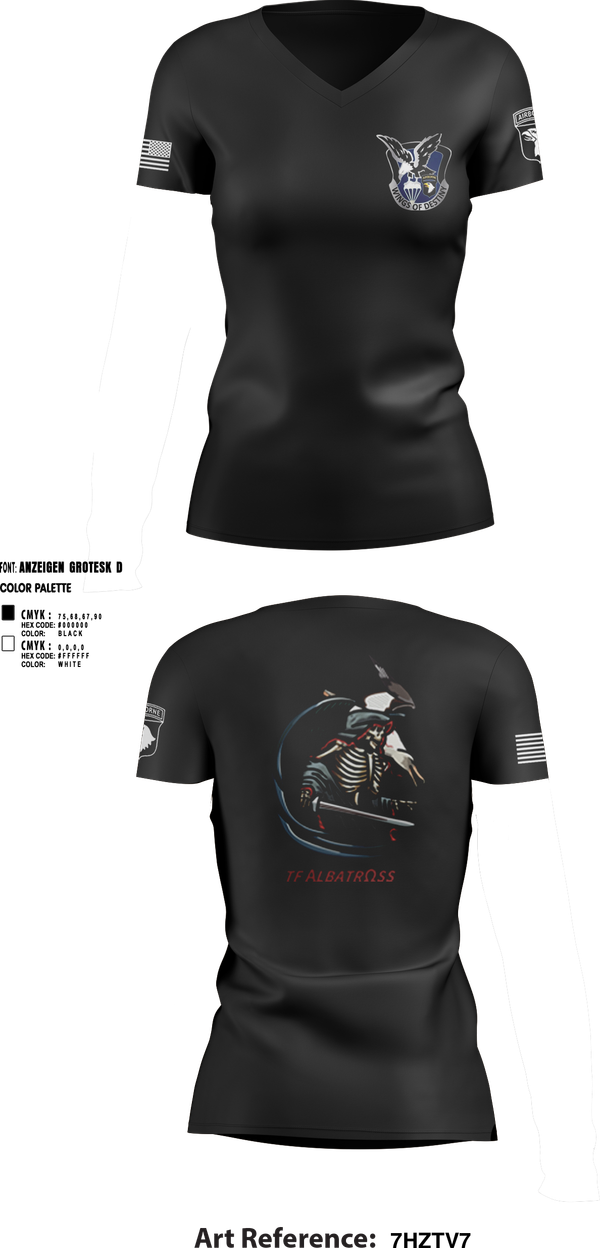 Womens Short Sleeve Vneck Shirt, 2nd Flt Platoon, B/101 Avn Regt, 101st ABN DIV, , Teamtime, Team time, sublimation, custom sports apparel, team uniforms, spirit wear, spiritwear, sports uniforms, custom shirts, team store, custom team store, fundraiser sports, apparel fundraiser