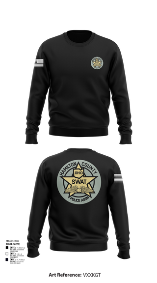 Crew Neck Sweatshirt, HCPA Swat, , Teamtime, Team time, sublimation, custom sports apparel, team uniforms, spirit wear, spiritwear, sports uniforms, custom shirts, team store, custom team store, fundraiser sports, apparel fundraiser