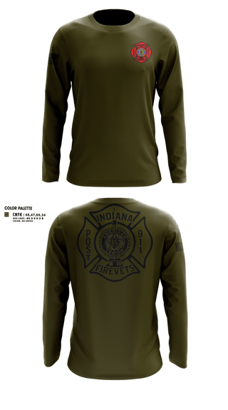 Long Sleeve Performance Shirt, Indiana FireVets, , Teamtime, Team time, sublimation, custom sports apparel, team uniforms, spirit wear, spiritwear, sports uniforms, custom shirts, team store, custom team store, fundraiser sports, apparel fundraiser