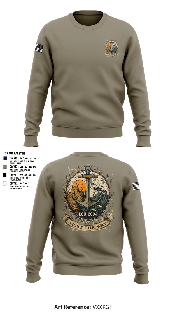 Crew Neck Sweatshirt, LCU-2004, Army, Teamtime, Team time, sublimation, custom sports apparel, team uniforms, spirit wear, spiritwear, sports uniforms, custom shirts, team store, custom team store, fundraiser sports, apparel fundraiser