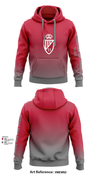 Orchard View High School Soccer 34893381 Hoodie - 52
