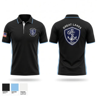 Short Sleeve Performance Polo, Great Lakes Protective Services, Police, Teamtime, Team time, sublimation, custom sports apparel, team uniforms, spirit wear, spiritwear, sports uniforms, custom shirts, team store, custom team store, fundraiser sports, apparel fundraiser