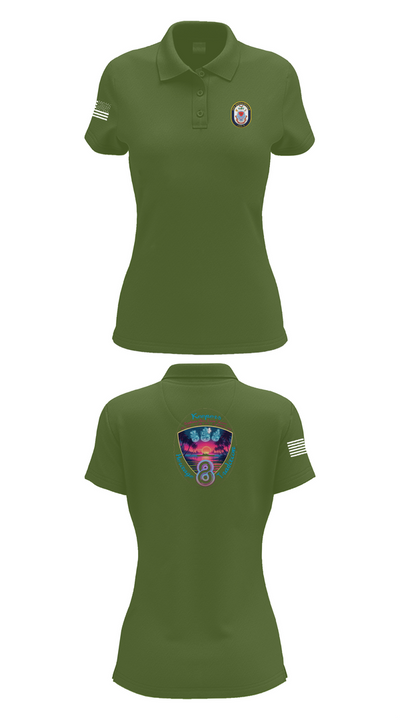 USS Bougainville CPO 89131174 Women's Short Sleeve Performance Polo  - 52