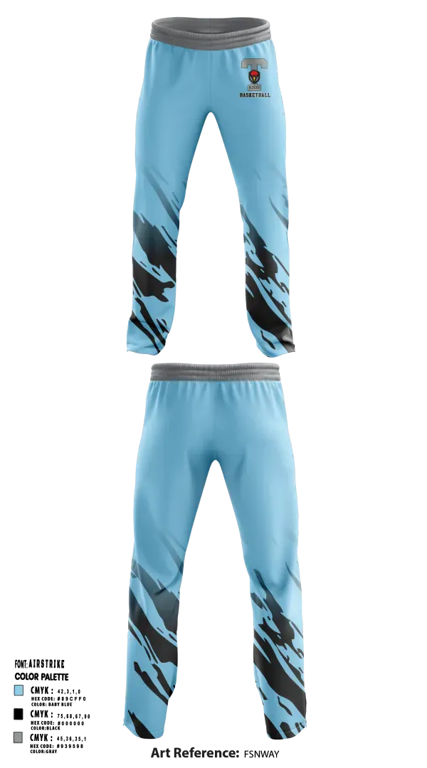 Sweatpants, TBirds, Men's Basketball, Teamtime, Team time, sublimation, custom sports apparel, team uniforms, spirit wear, spiritwear, sports uniforms, custom shirts, team store, custom team store, fundraiser sports, apparel fundraiser
