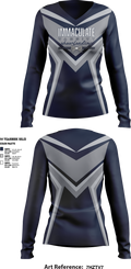 Immaculate Cheer 87998282 Women's Long Sleeve V-neck Shirt - 1