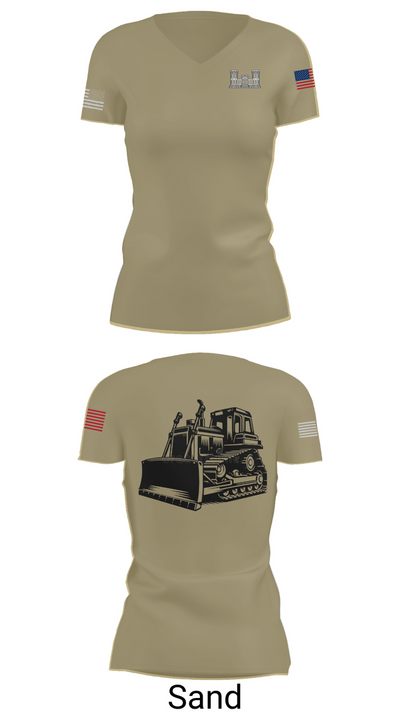 A co 229th Heavy 11453419 Women's Short Sleeve V-neck Shirt - 88
