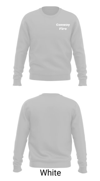 Crew Neck Sweatshirt, Conway Fire, Fire Department, Teamtime, Team time, sublimation, custom sports apparel, team uniforms, spirit wear, spiritwear, sports uniforms, custom shirts, team store, custom team store, fundraiser sports, apparel fundraiser