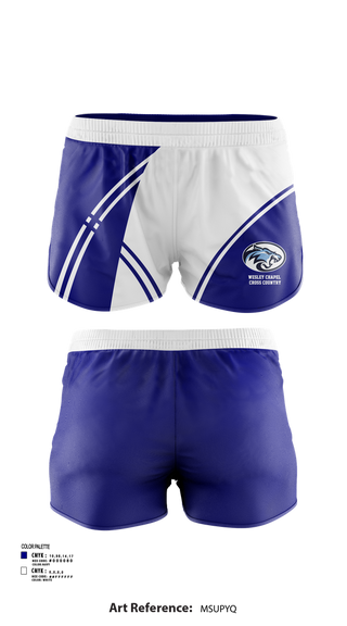 Womens Shorts, Wesley Chapel Cross Country, Cross Country, Teamtime, Team time, sublimation, custom sports apparel, team uniforms, spirit wear, spiritwear, sports uniforms, custom shirts, team store, custom team store, fundraiser sports, apparel fundraiser