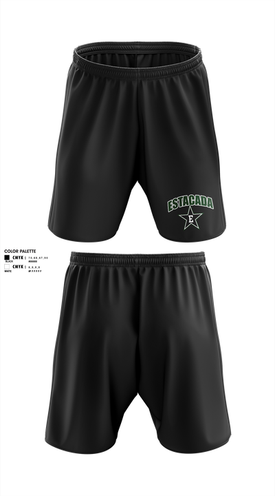 Estacada High School Wrestling Athletic Shorts With Pockets - 2