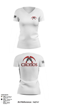 Cronos 94910133 Women's Short Sleeve V-neck Shirt - 2