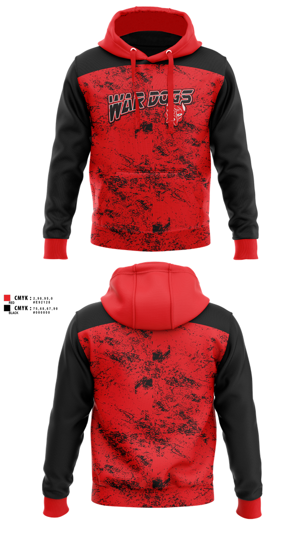 Hoodie, War Dogs Travel Flag Football, Men's Basketball, Teamtime, Team time, sublimation, custom sports apparel, team uniforms, spirit wear, spiritwear, sports uniforms, custom shirts, team store, custom team store, fundraiser sports, apparel fundraiser