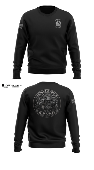 Crew Neck Sweatshirt, Markham Police K9 Unit, Police, Teamtime, Team time, sublimation, custom sports apparel, team uniforms, spirit wear, spiritwear, sports uniforms, custom shirts, team store, custom team store, fundraiser sports, apparel fundraiser